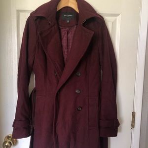 Banana Republic Coat Burgundy